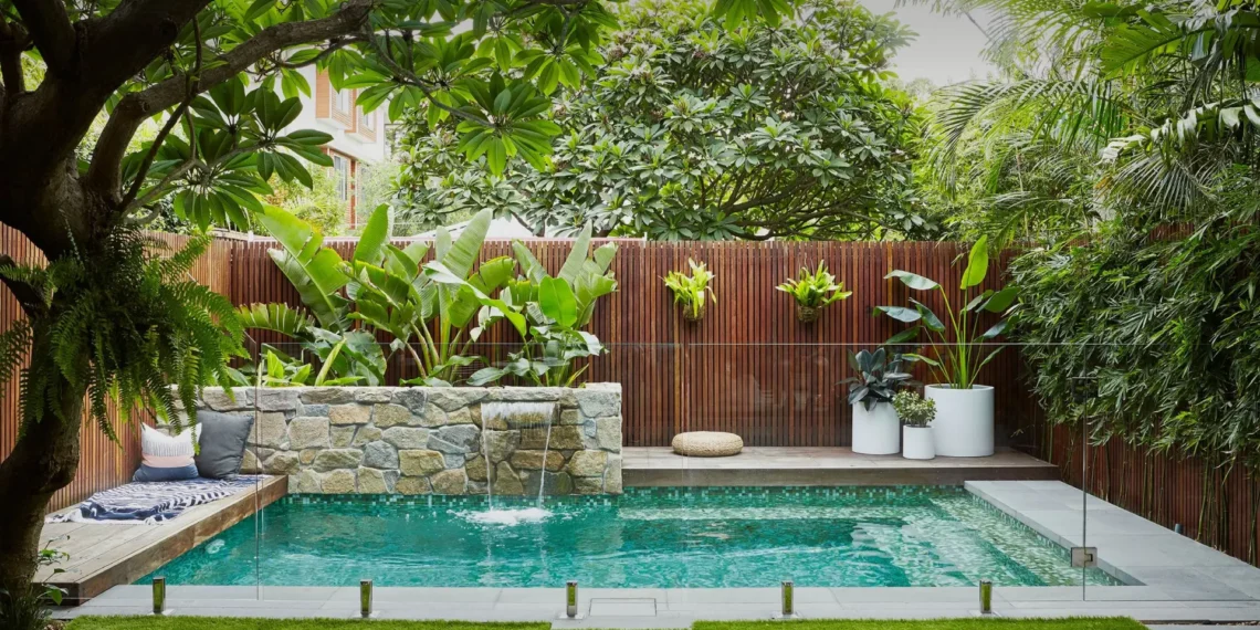 Plantas para jardim em volta da piscina